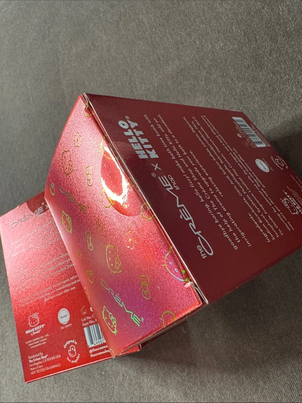 The Crème Shop x Hello Kitty Apple Blossom Fizzing Bath Bombs Limited Edition